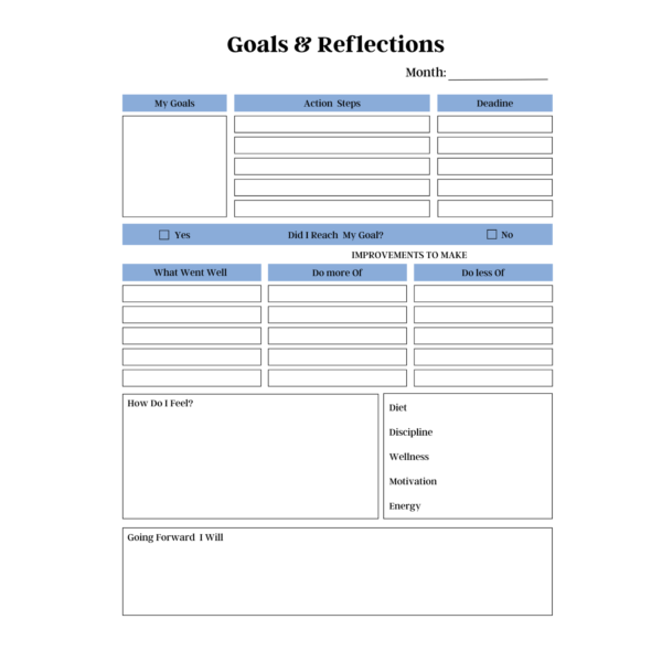 Health and Wellness Planner Bundle | Fitness, Meal, & Nutrition Planner | Weight Loss Tracker | Yoga Journal | Medical & Self-Care Organizer | Digital Download - Image 10