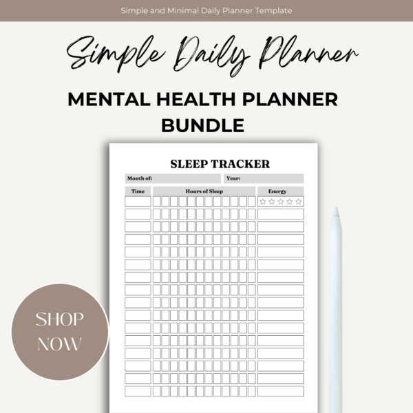 Mental Health Planner Bundle | ADHD, Anxiety, Depression Journals | PTSD Trauma Workbook | Self Care, Stress & Mental Wellness Prompts - Image 3
