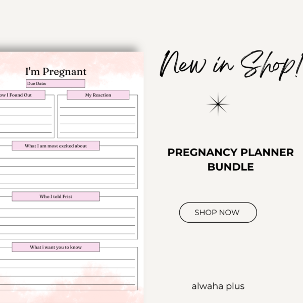 Pregnancy Planner Bundle | My Pregnancy Journal, Baby Memory Book, Newborn Planner | Digital Pregnancy Organizer, Baby Milestone Tracker, New Mom Gift - Image 7
