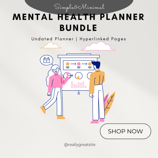 Mental Health Planner Bundle | ADHD, Anxiety, Depression Journals | PTSD Trauma Workbook | Self Care, Stress & Mental Wellness Prompts - Image 5