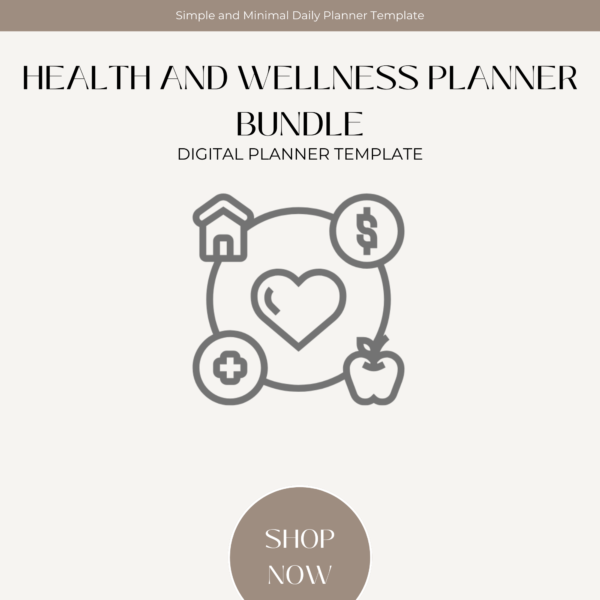 Health and Wellness Planner Bundle | Fitness, Meal, & Nutrition Planner | Weight Loss Tracker | Yoga Journal | Medical & Self-Care Organizer | Digital Download - Image 6