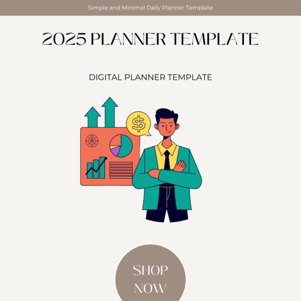 2025 Planner Template Bundle | Printable Digital Planners | Savings Tracker, Budget Planner, Habit Tracker, Self-Care & Wellness Planner, ADHD Planner, Daily Journal, Wedding & Pregnancy Planner - Image 6