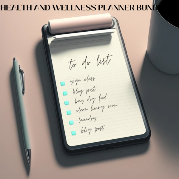 Health and Wellness Planner Bundle | Fitness, Meal, & Nutrition Planner | Weight Loss Tracker | Yoga Journal | Medical & Self-Care Organizer | Digital Download - Image 7