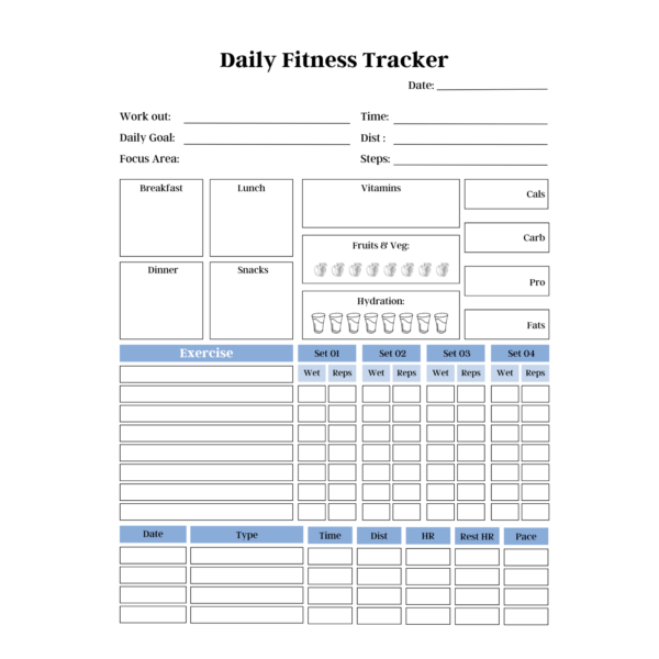 Health and Wellness Planner Bundle | Fitness, Meal, & Nutrition Planner | Weight Loss Tracker | Yoga Journal | Medical & Self-Care Organizer | Digital Download - Image 9
