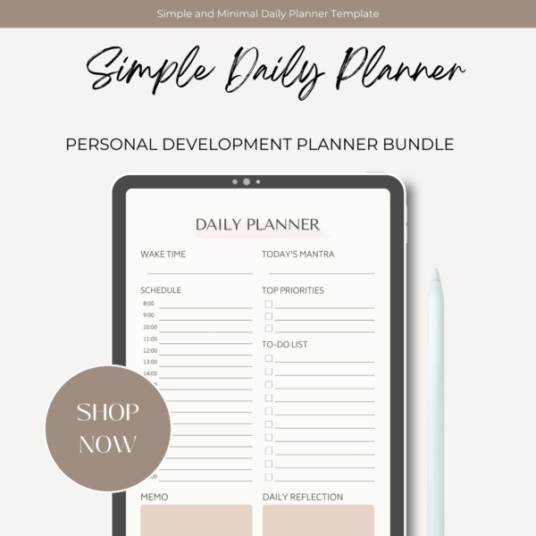 Personal Development Planner Bundle | Self Care, Life, Goal Setting, Manifestation, Wellness & Productivity Planners | Printable & GoodNotes - Image 6