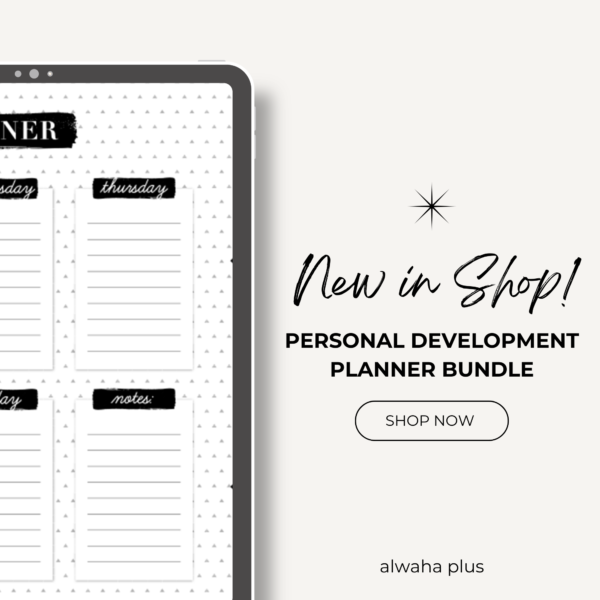 Personal Development Planner Bundle | Self Care, Life, Goal Setting, Manifestation, Wellness & Productivity Planners | Printable & GoodNotes - Image 4