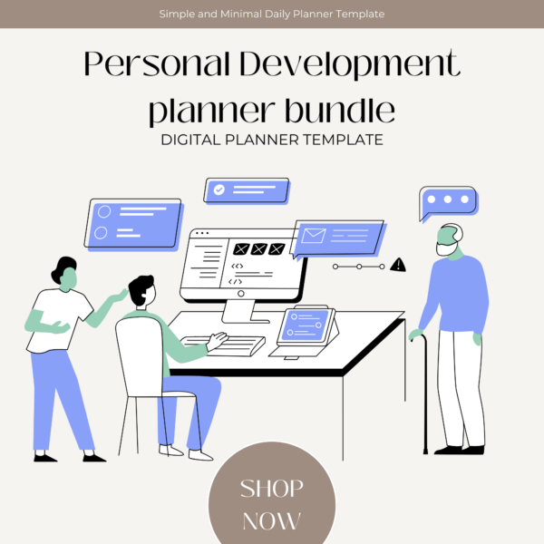 Personal Development Planner Bundle | Self Care, Life, Goal Setting, Manifestation, Wellness & Productivity Planners | Printable & GoodNotes - Image 2